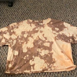 Bleached crop top